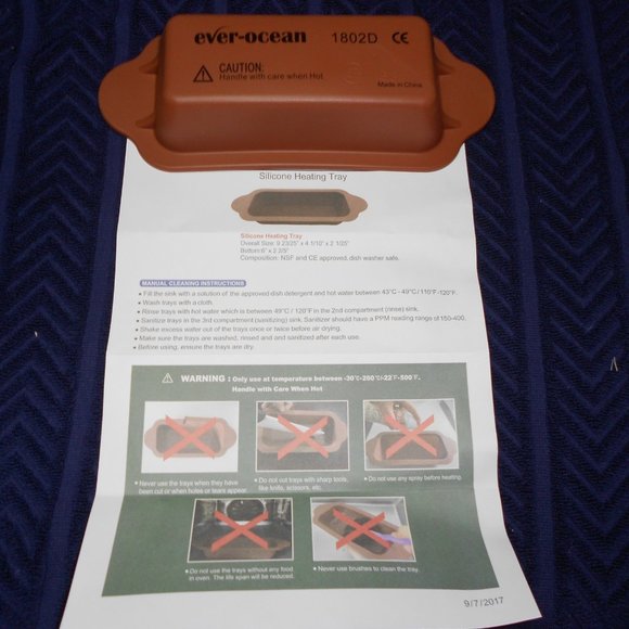 12 Ever Ocean Silicone Heating Tray new Loaf Pan new - Picture 4 of 5